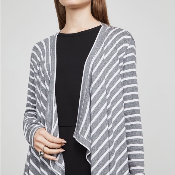 BCBGMaxAzria | Striped Waterfall Cardigan - Picture 3 of 8